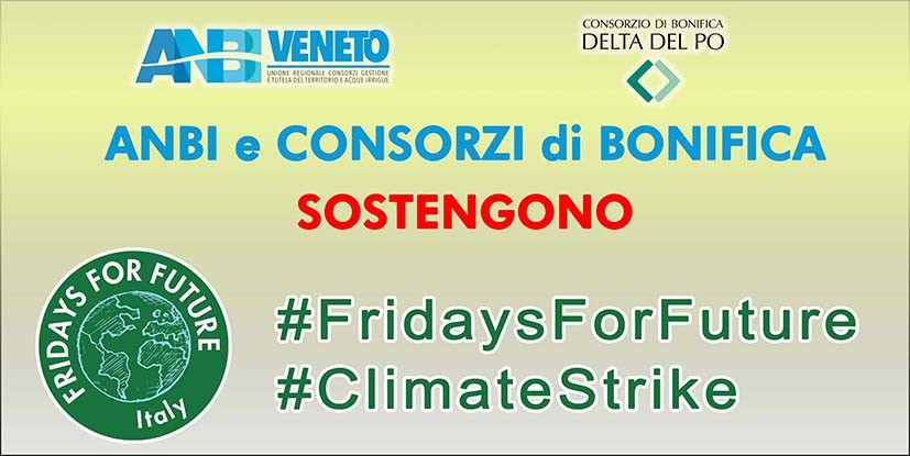 ANBI ed i consorzi di bonifica supportano le iniziative di #FridaysForFuture #ClimateStrike