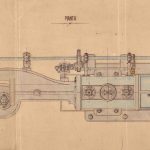 Disegno di una delle motrici tipo Woolf, 1900. Drawing of one of the Woolf-type engines, 1900